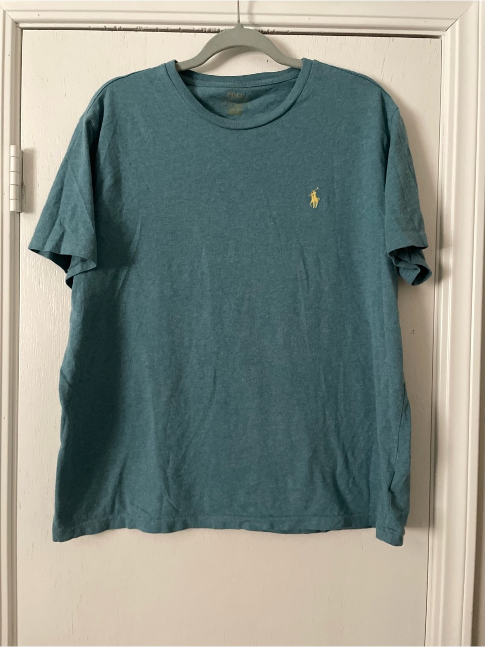 Polo by Ralph Lauren Teal Short-Sleeve Crewneck Tee with Yellow Pony